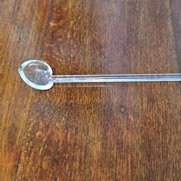Princess House Condiment Spoon 4" tiny decorative crystal glass scoop replaceme - Picture 5 of 6
